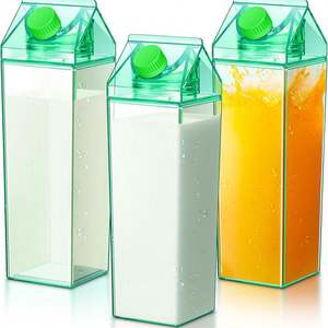 Custom Logo Blank <b>Plastic</b> PS Leak-Proof Unisex Water Bottle for Party Use Dishwasher Safe with Direct <b>Drinking</b> <b>Straw</b> - Product Image 2