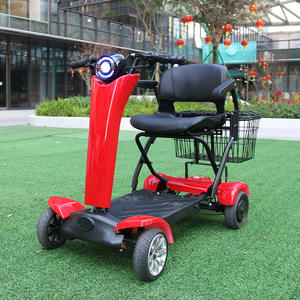 สกู๊ตเตอร์ไฟฟ้าพับได้อัตโนมัติ 4 ล้อ แบบพกพาสำหรับการเดินทาง - Product Image 1