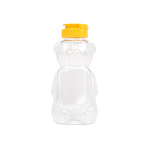 240ml 330ml 350ml 500ml Pet nhựa mật ong bóp chai dễ thương Jar chai gấu với lật nắp Snack lưu trữ container - Product Image 4