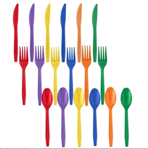 Restaurants Party Hotels Traiteurs Couverts Jetables de Qualité Alimentaire Ensembles de Couverts <span class=keywords><strong>Forchette</strong></span> Cuillères en Plastique Fourchettes et Couteaux Couteau - Product Image 4