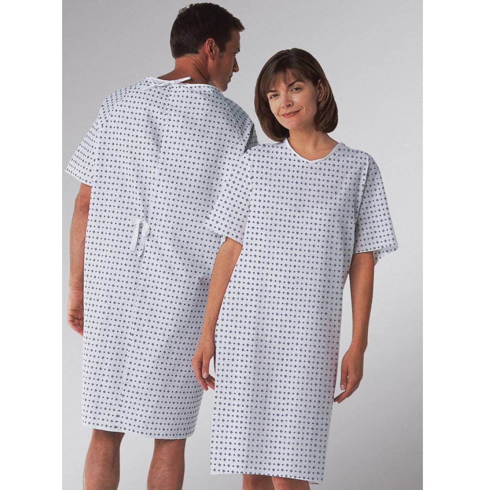 Bata de Hospital Unisex, ropa de Hospital y vestidos de lactancia