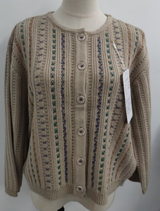 Maglione Pullover da <span class=keywords><strong>Donna</strong></span> Oversize a Spalla Cadente in Maglia a Costine Larga, con Orlo a Costine Larga, Personalizzato ODM di Alta Gamma, Primavera Autunno, 5G 300G - Product Image 1