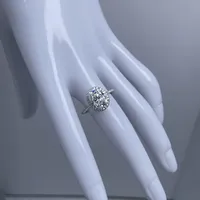 Bague de mariage MuShan en argent sterling 925 avec diamant Moissanite couleur D VVS1 pour femme, bijoux fins brevetés MST