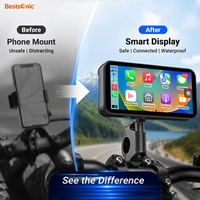 Bestsonic - Navegador GPS para Motocicleta de 6.25 Pulgadas, Resistente al Agua IP67, Pantalla Táctil, Control Remoto, Bluetooth, Siri