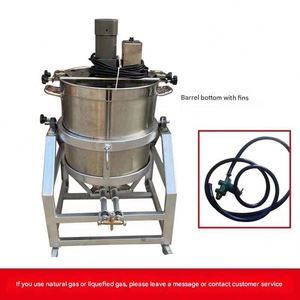 Miscelatore a Tamburo Elettrico in Acciaio Inox ad Alta Efficienza con Setaccio Vibrante per Miscelazione e Setacciatura di Polveri Alimentari - Product Image 2