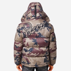 Custom High Quality Embroidery WindBreaker Camouflage <b>Camo</b> Softshell Bomber Puffer Coat Plus Size Goose Down <b>Jacket</b> - Product Image 3