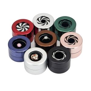 Lancement de nouveaux produits : boîte à bijoux en métal, boîte à anneaux rotative, boîte à bijoux de luxe, petite et portable, boîte à bijoux ronde - Product Image 3