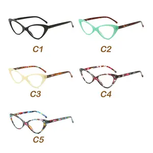 2024 Fashion Ladies Reading Glasses Light And Transparent Cat Eye Glasses Promotion Glasses For Hyperopia