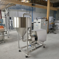 Émulsifiant Dispersant à Cisaillement Élevé Modèle TRL avec Armoire de Contrôle et Chariot Mobile pour Gomme Xanthane, Mayonnaise et Shampoing