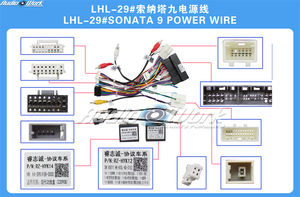 Cableado de Alta Gama para Estéreo de Auto, Marco de Alambre de Cobre Puro para HYUNDAI SONATA 9 2015-2017, Radio con Pantalla, Fascia - Product Image 2