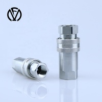 Raccord rapide de tuyau hydraulique en acier au carbone ISOA 1/2 pouces pour tracteurs hydrauliques