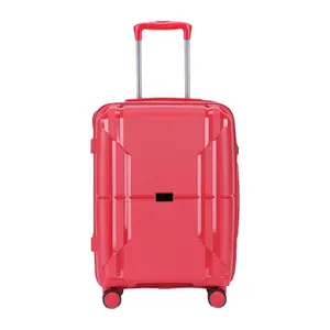 Carrinho de bagagem popular ABS Hardshell Apuramento Bagagem Hardside Lightweight Durable Suitcase sets com 4 Spinner Wheels