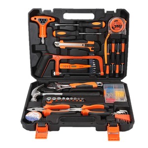 Grande boîte à outils combinée en acier au carbone de taille <span class=keywords><strong>L</strong></span> pour la maison, ensemble d'outils de réparation automobile et de quincaillerie, série 04 - Product Image 1