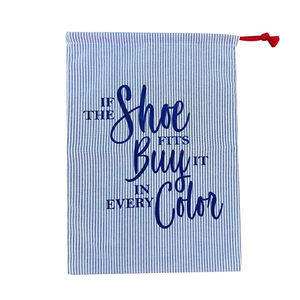 Высококачественная Роскошная натуральная Экологичная хлопчатобумажная ткань со шнурком для обуви, мешок для пыли, распродажа - Product Image 5