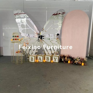 Decorazioni per <span class=keywords><strong>Matrimoni</strong></span> in PVC all'Ingrosso, Forniture per Cerimonie, Sfondo a Farfalla per Eventi Nuziali - Product Image 6