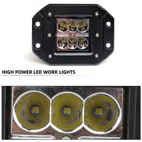 Barre lumineuse de travail pour voiture 12W 6 LED ultra-lumineuse, phare auxiliaire haute puissance modifié tout-terrain, projecteur de conduite pour camion et tracteur