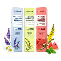 Bâtonnet diffuseur d'herbes, inhalateur de molène et menthe avec thym, inhalateur nasal d'aromathérapie naturelle à base de plantes, format de poche portable
