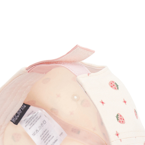 Moda personalizada 6 paneles algodón rosa niños verano protección solar gorra de béisbol BSCI certificado deportes comunes uso al aire libre Unisex - Product Image 5