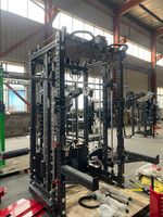 Rack de Squat Multifonctionnel à Usage Commercial, Cage Smith Machine, Entraînement de Force, Exercice de Musculation du Torse