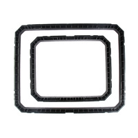 Boîte arrière et boîtes latérales en plastique pour moto 25L-100L, accessoires étanches, ensemble de cadre central