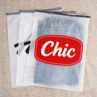 Sacs à fermeture éclair pour vêtements et chaussures - Matériau PE durable, ouverture/fermeture facile, finition mate, impression sérigraphique, OEM personnalisé, CPP