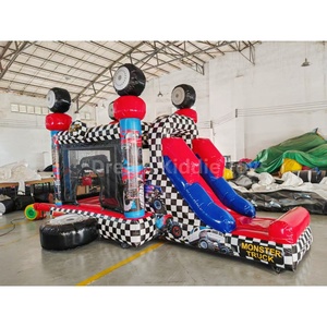 Château gonflable de <span class=keywords><strong>camion</strong></span> de pompiers en PVC commercial avec toboggan, station de pompiers, château gonflable pour <span class=keywords><strong>location</strong></span> - Product Image 5