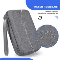 Sac de rangement pour appareils électroniques en EVA rigide personnalisé en gros, étui de voyage étanche pour câbles, chargeur et batterie externe