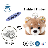 Peluche Panda Noir et Blanc au Design Adorable pour les Amateurs de Faune Sauvage, Cadeaux pour Enfants et Décoration de Chambre d'Enfant, Douce et Rembourrée