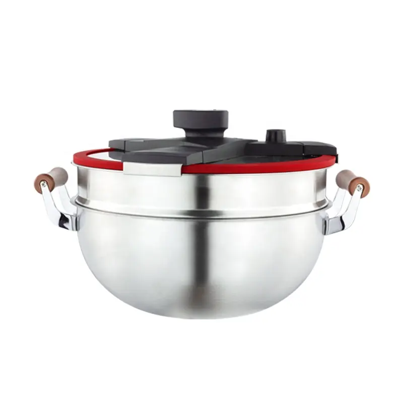 焦げ付き防止ステンレス鋼シリコンレストランストリーマーポットキッチン圧力鍋調理器具