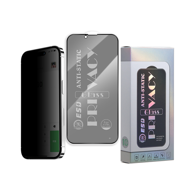 For Samsung S23/S24 Ultra for iPhone 14/15 Anti-Static Privacy Glass Screen Protector Waterproof Glass Mobile Phone Accessory