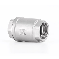 Valvola di ritegno a molla verticale in acciaio inox 304 per linea di alimentazione GPL con chiusura automatica, OEM, all'ingrosso, per uso industriale