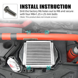 NICECNC 업그레이드 알루미늄 대형 인터쿨러 (캔암 매버릭 X3 터보 모델 2017 2018 2019용) - Product Image 2