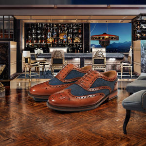 Chaussures pour hommes en cuir véritable de qualité supérieure, style italien, fabriquées à la main, plates, pour le bureau, le travail, décontractées, à lacets, sport, noir, marron, vente en gros - Product Image 3