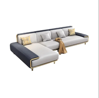 Ensemble de canapés en tissu moderne nordique, meubles confortables et luxueux pour salon