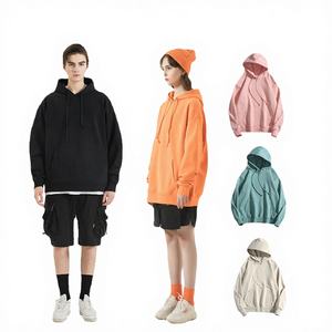 Sudaderas Unisex con Capucha de Felpa Suave para Otoño, Ecológicas, Transpirables, de Corte Holgado, Color Liso, Manga Regular, Venta al Por Mayor - Product Image 2