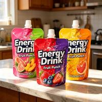 YSH Groothandelsprijs Sap Drank Spuitzak Voedselveilige Zijspuit Drinkzak 250ml Vloeistofverpakking voor Snack Supermarkt