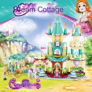 Hiện Đại Công Chúa Lâu Đài Cô Gái Của Nhà Mô Hình Quà Tặng Màu Cam EVA Bọt Xây Dựng Nhà Máy Trực Tiếp Bán Sáng Tạo Xây Dựng Khối Bộ - Product Image 1