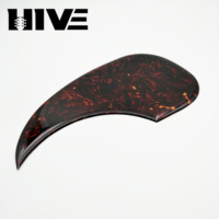 Plaque de protection auto-adhésive HIVE rétro motif écaille de tortue 41 pouces pour guitare acoustique, anti-rayures, décoration pour panneau de guitare folk
