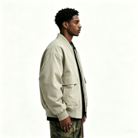 Blouson d'hiver imperméable et coupe-vent grande taille avec appliques brodées, poches tactiques, vente en gros, logo personnalisé