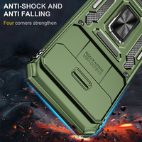 Coque de protection multifonctionnelle avec protection d'objectif coulissante et support rotatif pour Google Pixel 9, compatible avec le support de voiture