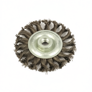 แปรงกลม M14 ขนลวดเหล็กแบบเกลียว สำหรับขัดโลหะ - Product Image 2