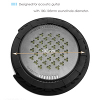 Humidificateurs pour guitare, réservoir d'humidité acoustique, déshumidificateur 3 en 1, couvercle pour trous de son de guitare acoustique, pour trous de son de 100 à 103 mm