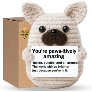 ตุ๊กตาสุนัขถักโครเชต์แฮนด์เมด สร้างแรงบันดาลใจ มอบเป็นของขวัญสำหรับเพื่อนคนรักสุนัข - Product Image 1