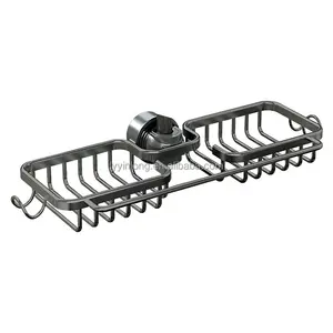 YINLONG Aluminum perforation-free kitchen faucet storage rack steel wire ball towel rag rack sink storage rack storage basket