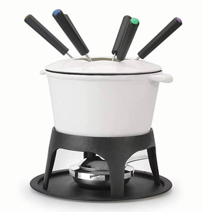 Venta al por mayor Mini Chocolate Pequeño Juego de ollas para fondue de queso y 6 tenedores para fondue - Product Image 2