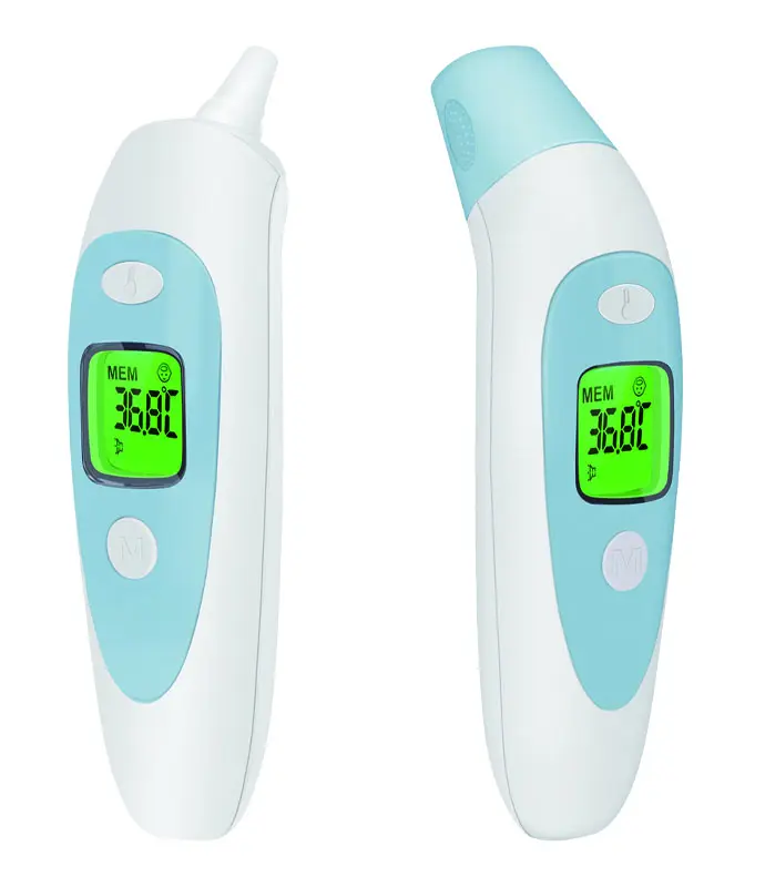 In Stock Hot Seller Forehead and Ear Dual-mode Infrared Thermometer for Fever Babies Children Adults Indoor Outdoor