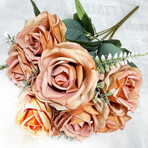 Fiore artificiale Mei <span class=keywords><strong>Chen</strong></span> 7 testa rosa per matrimonio - Product Image 4