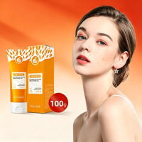 Gommage enzymatique pour le visage à l'orange 100g, nettoyant exfoliant au curcuma, nettoyage en profondeur, éliminateur de peaux mortes, soin de la peau en marque blanche OEM