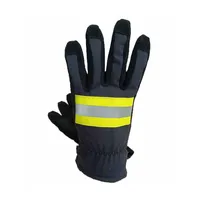 Gants de sauvetage JJZXXF - Interventions en cas d'incendie et de sauvetage - Cuir et tissu aramide - Imperméables - Anti-chaleur - Certifiés EN659