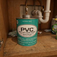 Colle transparente à séchage rapide pour tuyaux d'eau en PVC